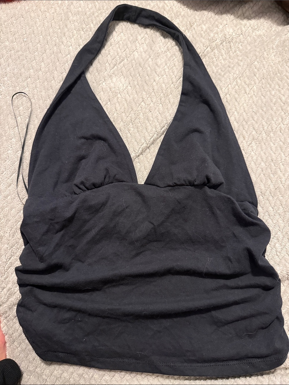 Urban Outfitters Black Halter V-Neck Camisole